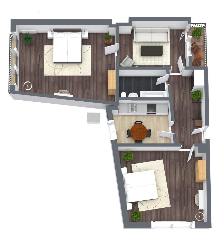 80Qm Luxurioese Designerwohnung Im Herzen Bochums Kültér fotó
